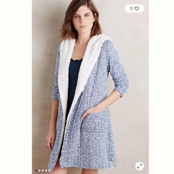 Anthropologie Saturday/Sunday Himalayan Hooded Robe Size Medium/Large - Picture 12 of 15